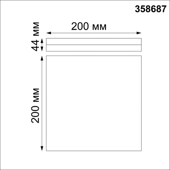 358687 OVER NT21 525 белый Светильник накладной влагозащищенный IP54 LED 4000K 15W 100-240V PANDORA