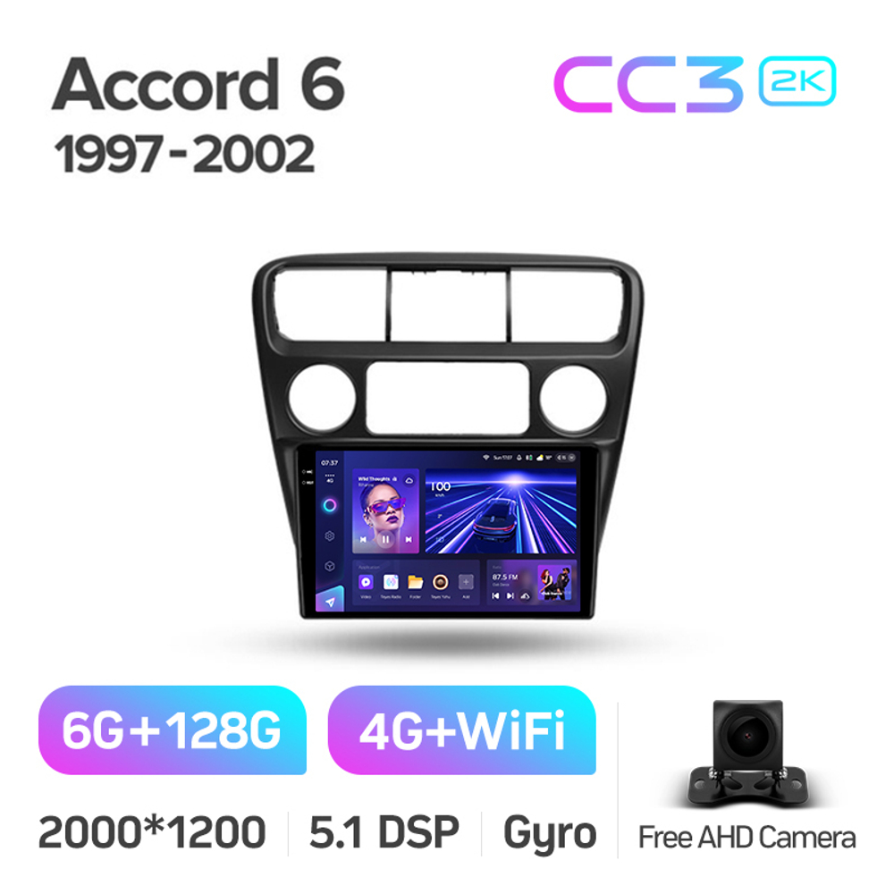 Teyes CC3 2K 9"для Honda Accord 6 1997-2002