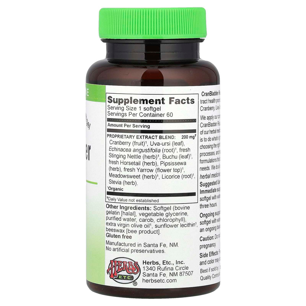 Herbs Etc., CranBladder ReLeaf®, 60 мягких таблеток