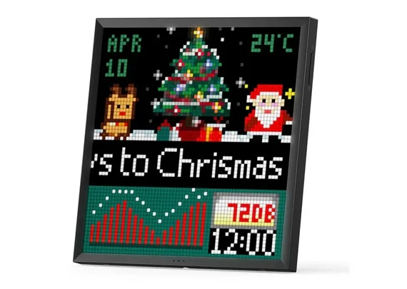 Цифровая рамка часы Divoom Pixoo 64