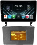 Магнитола для Opel Antara 2006-2015 (перенос БК вниз, серая) - FarCar DX9-7282S монитор 9" IPS на Android 13, 4+64Гб, CarPlay