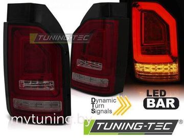 Задние фонари RED SMOKE SEQ LED BAR OEM BULB для Volkswagen T6