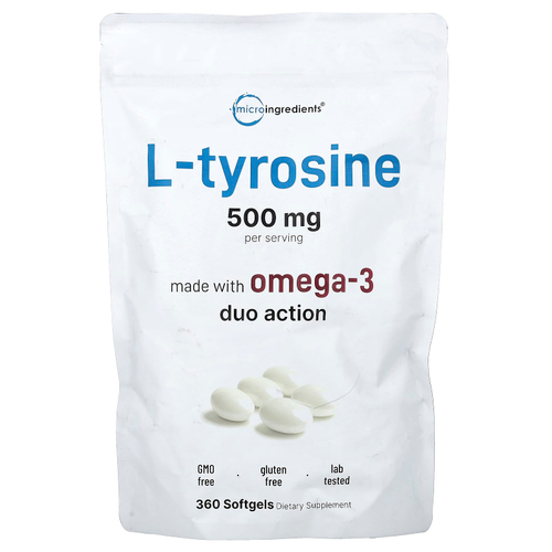 Micro Ingredients, L-тирозин, 360 капсул