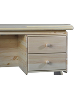 Растущая парта Рио трансформер для школьника 120х60х62 см / стол письменный деревянный с наклонной столешницей из массива сосны