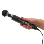 Блестяще-черный вибратор-вонд 28см Doxy Die Cast 3 Extra Powerful Massage Wand Vibrator Disco Black