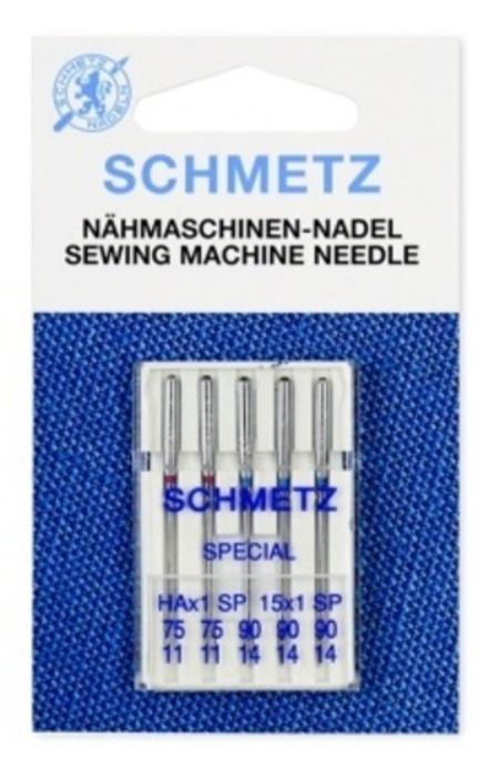 Иглы 8 Schmetz супер стрейч набор 130/705 HA x 1 SP №75(2),90(3) 5шт