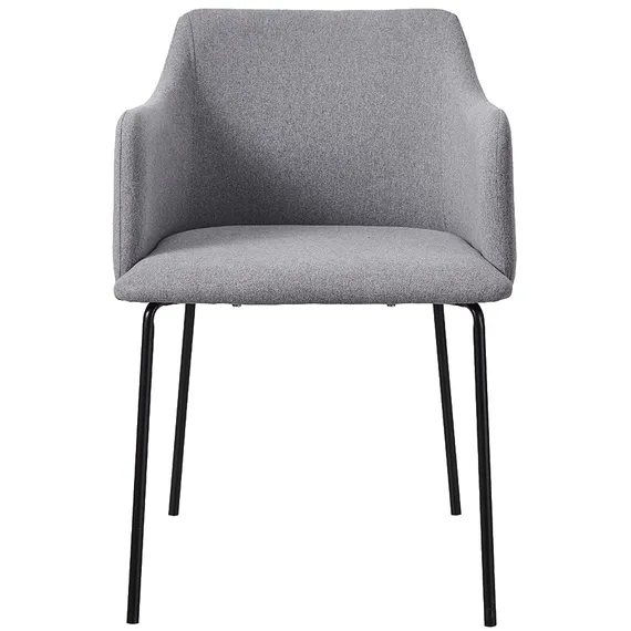 Серый стул Koping на черных металлических ножках | Купить в Hallberg.ru