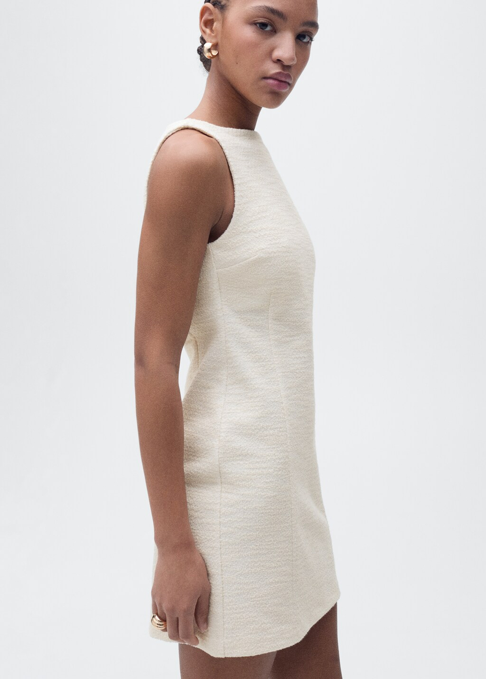 Короткое платье из твида