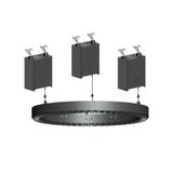 Кинетическое кольцо 120 см, с эффектом Beam, на 3-х лебедках — RGBW 54×40 Вт 2° 2400 Вт