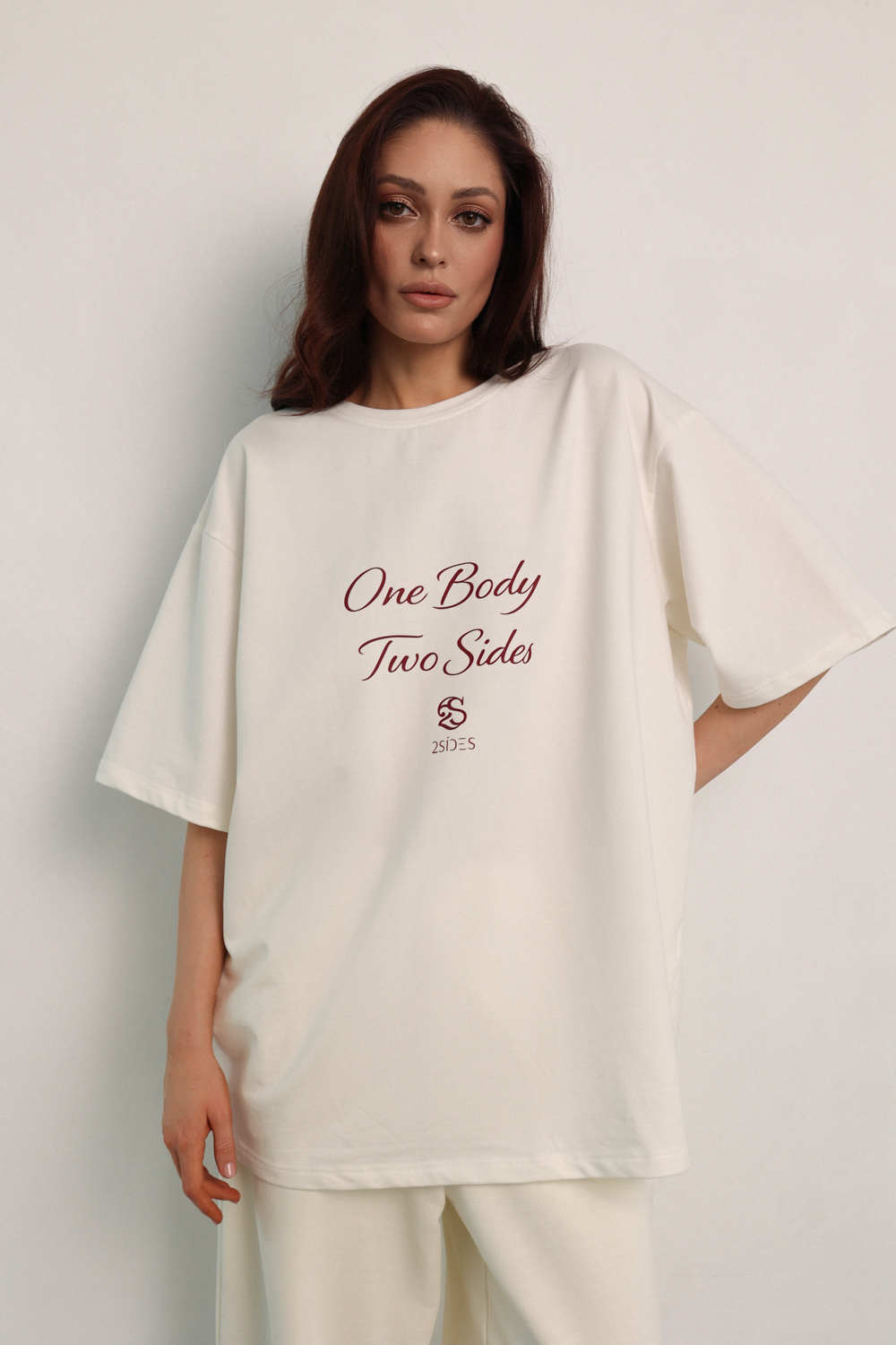 Футболка кремовая 2SIDES