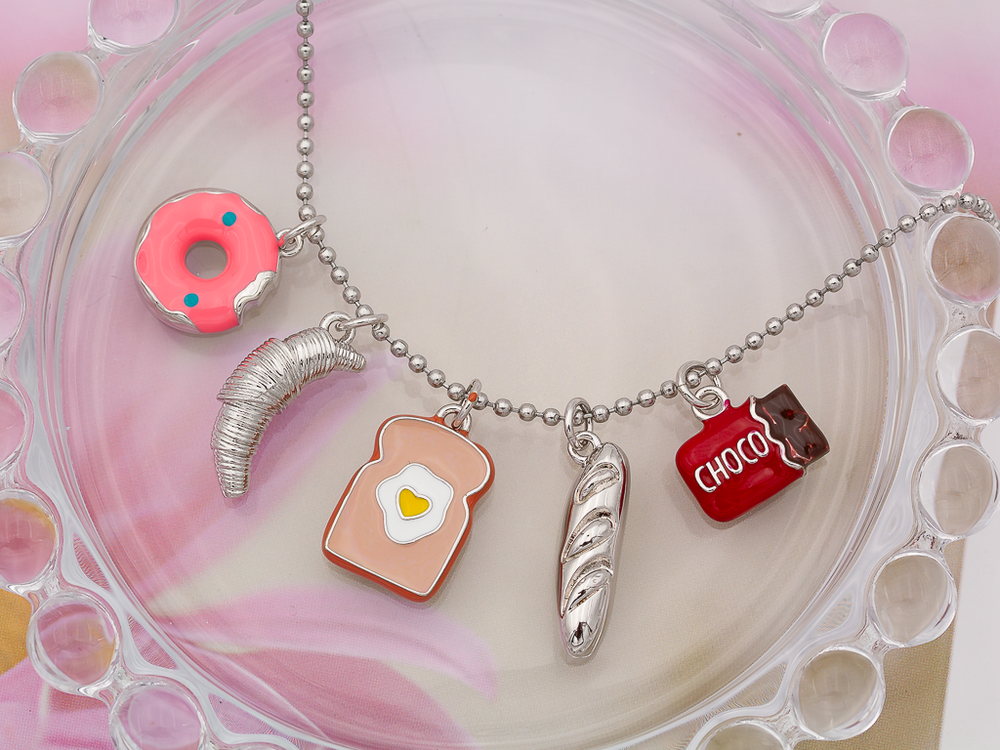 Подвеска "Пончик с глазурью" 16мм