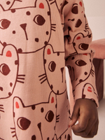 Пижама для девочки Next AC0-782, 3 шт., Розовый, Красный