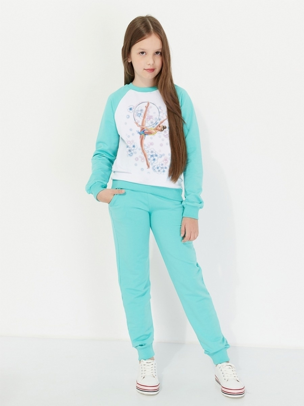Спортивный костюм "Акварель" (мятный)