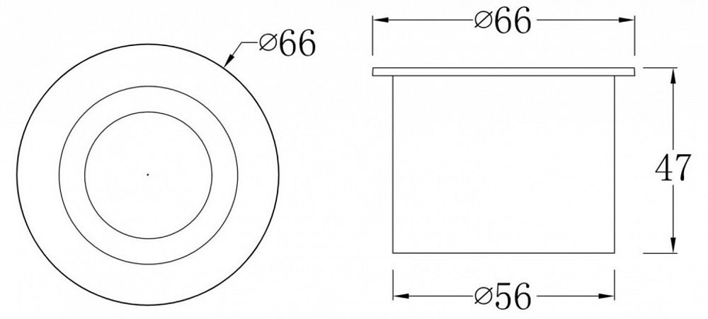 Встраиваемый в дорогу светильник Maytoni Limo O037-L3W3K