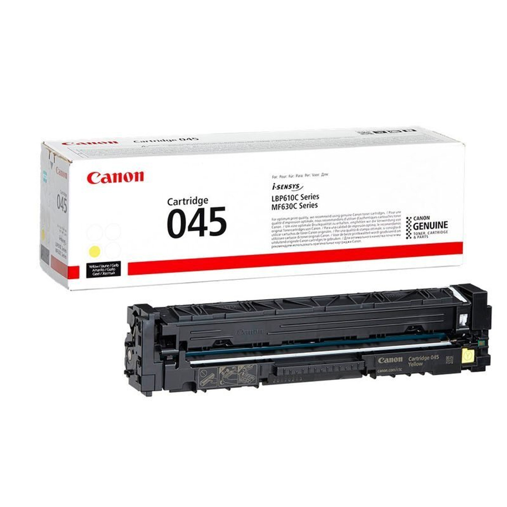 Картридж CANON 045Y для i-SENSYS LBP611/LBP613/MF631/MF633/MF635 желтый (1.3k)