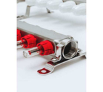 Коллекторная группа Grosseto с расходомерами 1"x¾" 7 выходов, нержавеющая сталь 10 бар универсальный кронштейн, автоматический воздухоотводчик