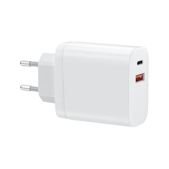 Адаптер питания WiWU Comet USB / Type-C QC 3.0 Белый