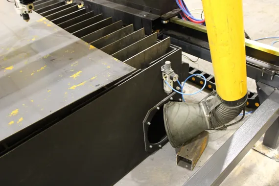 Вытяжной стол для термической резки, СЛОТ-СТОЛ