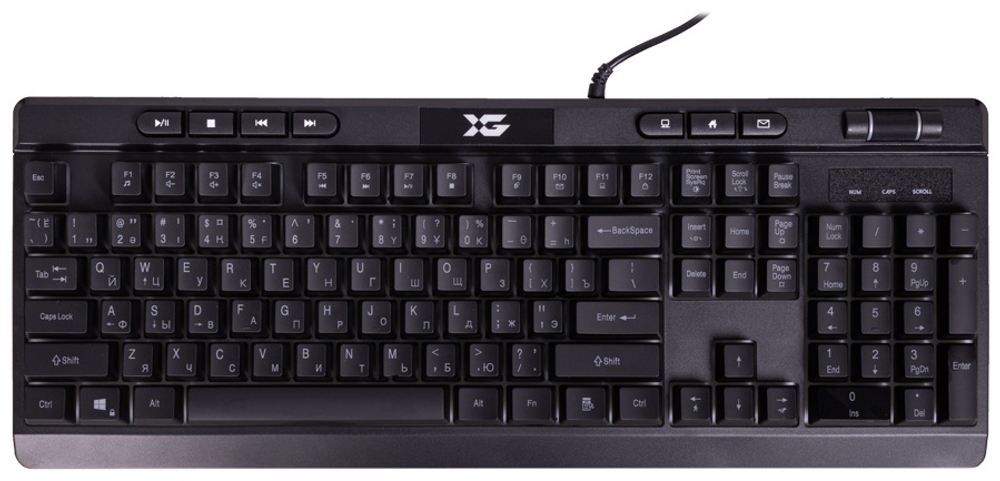 Клавиатура XG Steel Shadow черный