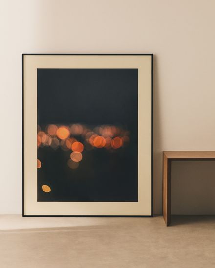 Картина Zavira с фотографией огней Барселоны 50 x 70 см