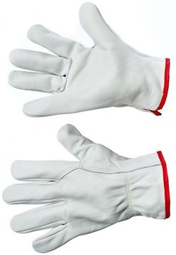 Перчатки спилковые АЙДАХО V04 р.10 цв.светло-серый