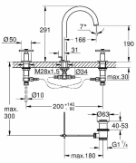 Смеситель для раковины Grohe Atrio New 20008AL3 графит