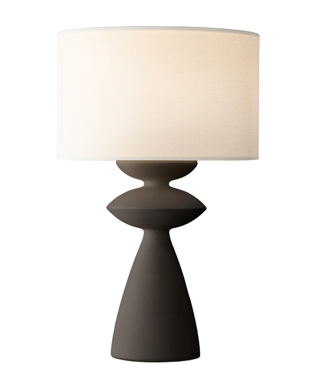 Черная настольная лампа “Анза”