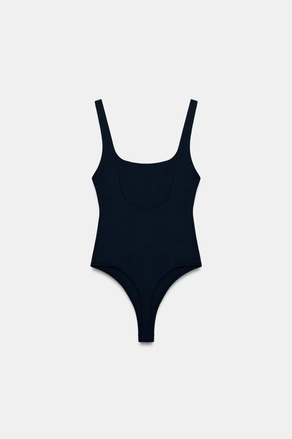 БОДИ С КВАДРАТНЫМ ВЫРЕЗОМ И ЭЛАСТАНОМ - ZARA