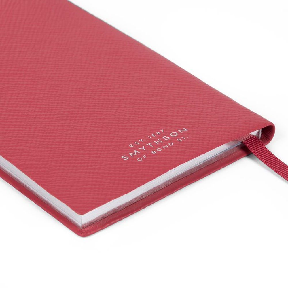 Smythson Ежедневник 2026 Panama Weekly Diary with Pocket, Navy