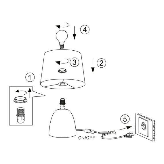 Настольная лампа Rivoli Sheron 7067-501 Б0057260