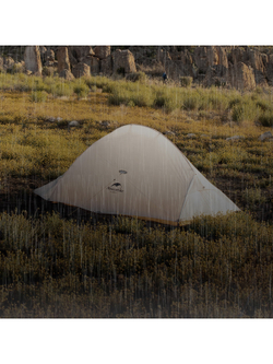 Палатка Naturehike Cloud Up EXT Si 2-местная, алюминиевый каркас, сверхлегкая, серо-желтая