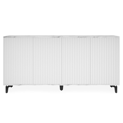 Комод ROYAL 5057 эко (Мрамор Каррара-Черный)