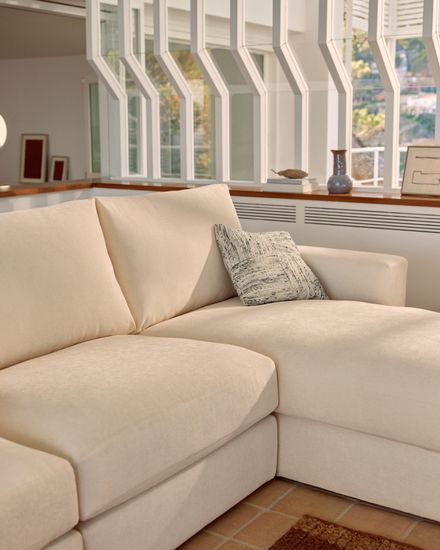 Alea 5-местный модульный диван с правым шезлонгом и съемным чехлом 340 см