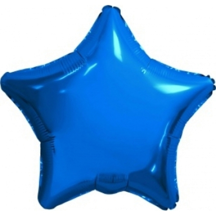 Шар (30""/76 см) Звезда, Синий, 1 шт. в упак. Б54