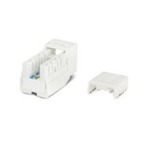 Вставка Keystone Jack RJ-45(8P8C) Hyperline KJNE-8P8C-C5e-90-WH