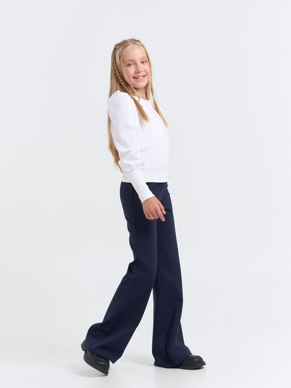 Туфли школьные для девочки "Черные" 7+