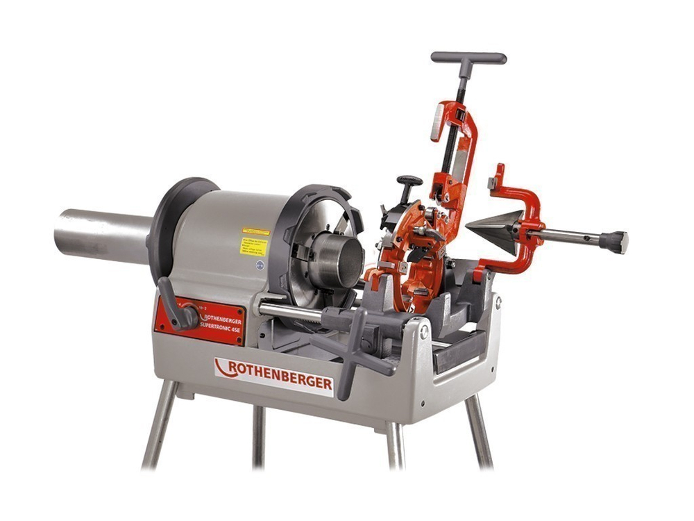 Станок Rothenberger SUPERTRONIC 4 SE для нарезки резьбы (1/2-4") NPT с автоматической резьбонарезной головкой