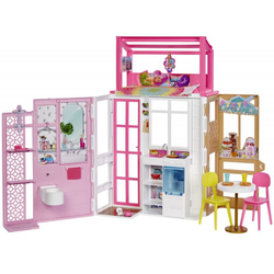Кукольный домик Mattel Barbie, с мебелью и аксессуарами, HCD47