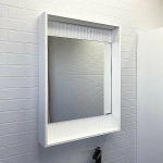 Зеркало Comforty Марсель 60 00-00001278 белое матовое