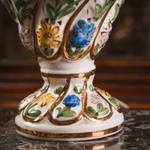 Настольная лампа с расписным керамическим основанием