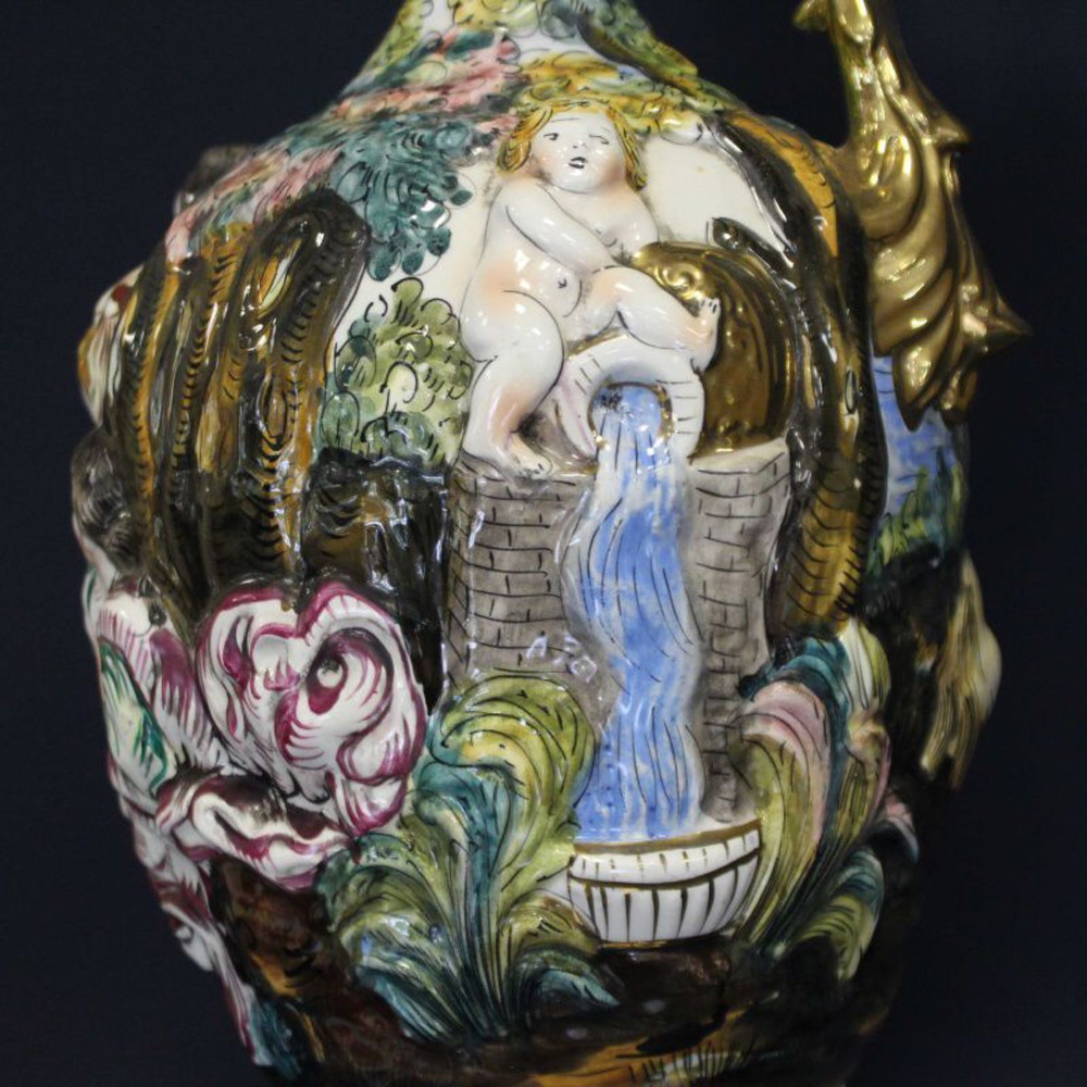 Винтаж: Фарфоровая мануфактура Capodimonte «Кувшин»