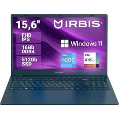 Ноутбук IRBIS Breeze [15NBC1015M] Dark Blue 15.6"(FHD N100/16GB/512GB SSD/WPro)