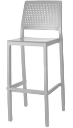 Стул барный пластиковый Scab Design Emi, светло-серый