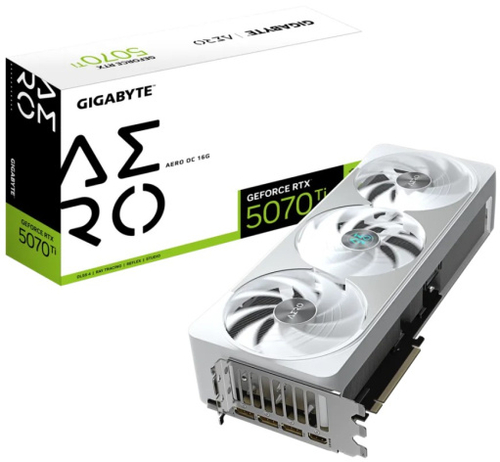 Видеокарта GIGABYTE GeForce RTX 5070 TI AERO OC (GV-N507TAERO OC-16GD)
