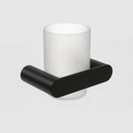 Стаканчик для зубных щеток стекло/нерж. сталь VERONA 16881.N чёрный