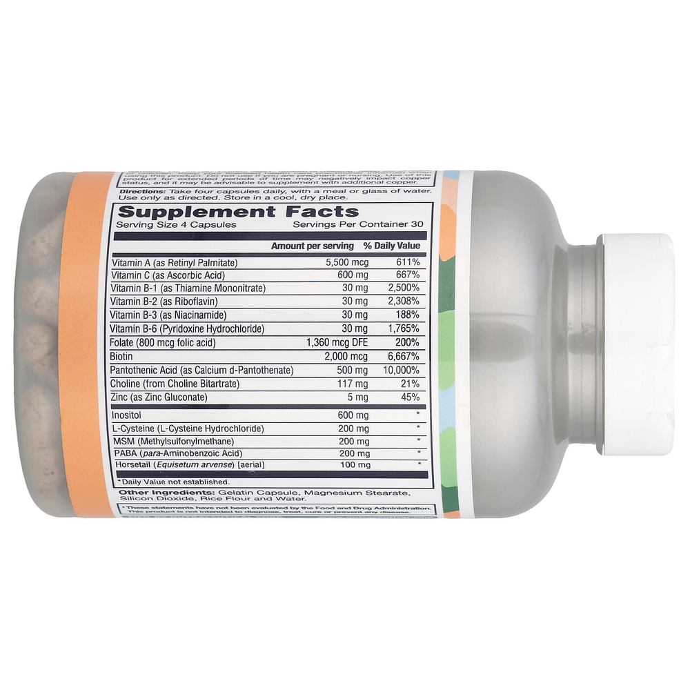 LifeTime Vitamins, Supreme Vital Hair с MSM, 120 капсул