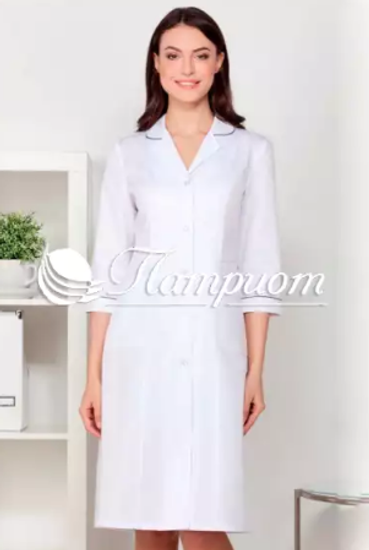 Халат женский ТИСИ Модель 4 "Модельный" (белый)