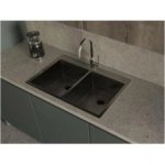 Rivelato Rinox 7450 2В PVD black Мойка нерж.сталь 2 чаши 740*500*200 мм, монтаж: врезной, материал: нержавеющая сталь, цвет: черный