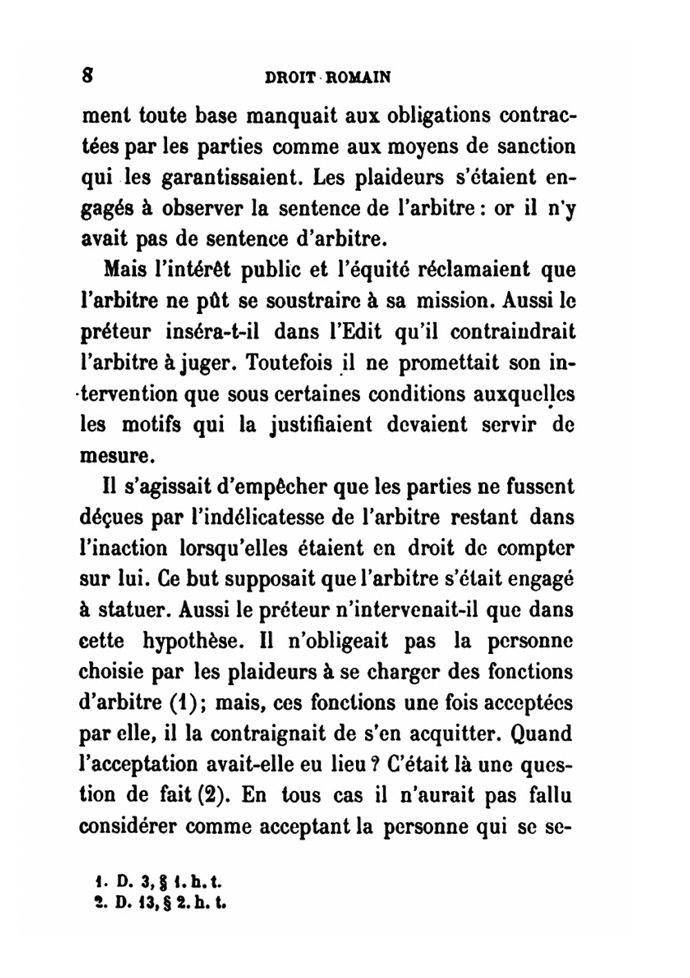 De l'arbitrage en droit romain et en droit français | Marcel Drouin
