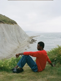 Massimo Dutti Шерстяной свитер с круглым вырезом, оранжевый